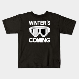 Winter's Coming Winter sports Kids T-Shirt